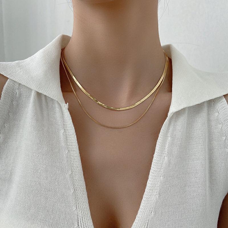 Double Layer Snake Chain Necklace